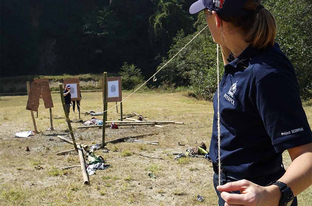 Field exercise during the Post-Blast Investigation Training in Nepal (November 2018)